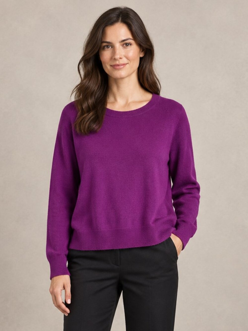 Eileen Fisher Organic Linen Cotton Raglan Sleeve Sweater Size Large